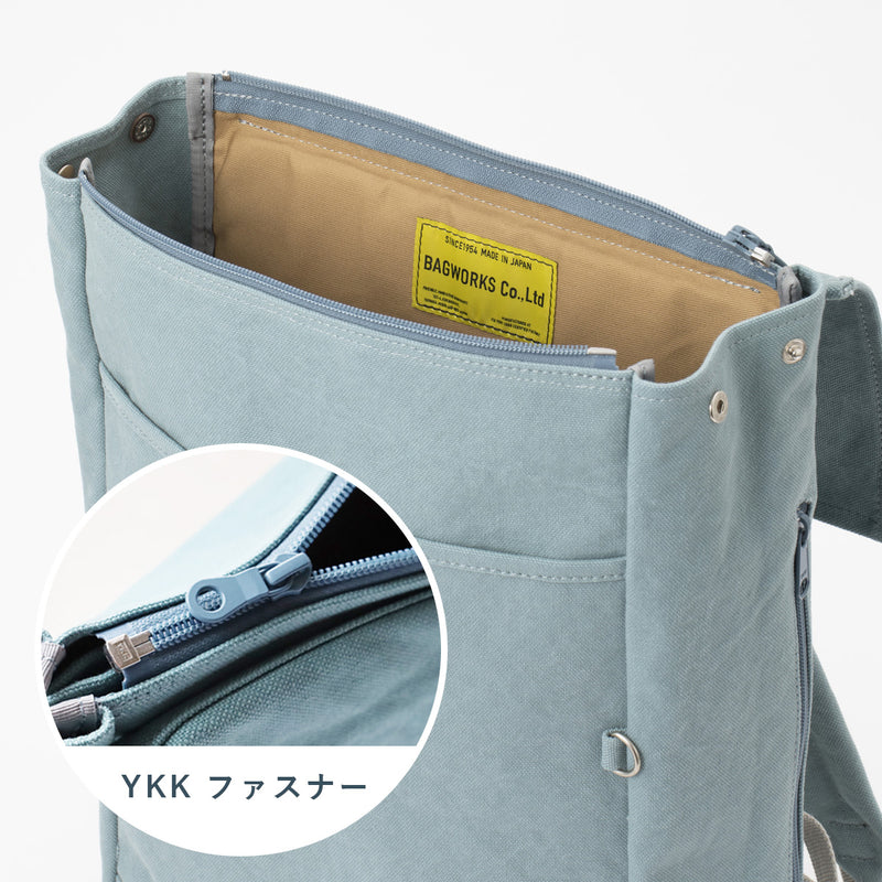 【5色】BAGWORKS(バッグワークス) ボーイスカウトマン2 キャンバス リュック 8号 帆布 レディース メンズ [1001-1055] 兵庫県 豊岡市 豊岡鞄 ファクトリーブランド
