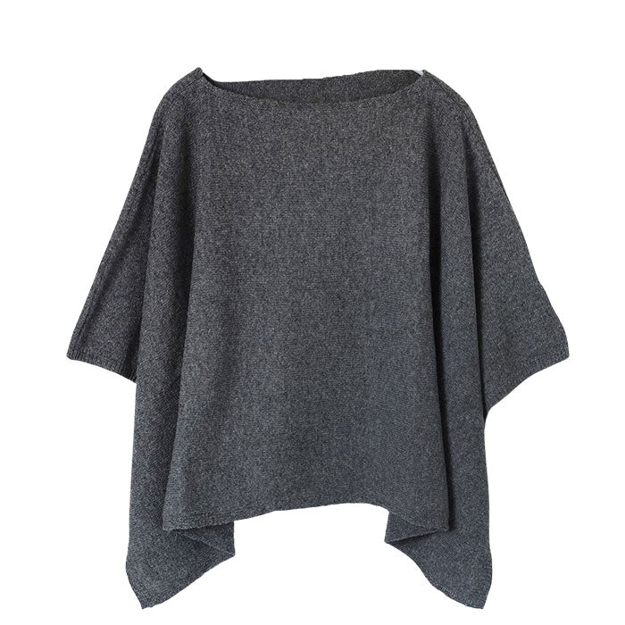 SAIFUKU(サイフク) mino(みの) yoko-S 小ぶりなかぶるポンチョ 手洗いできる ウール100％ レディース [203-09-04] 新潟県 五泉市 五泉ニット ブランド