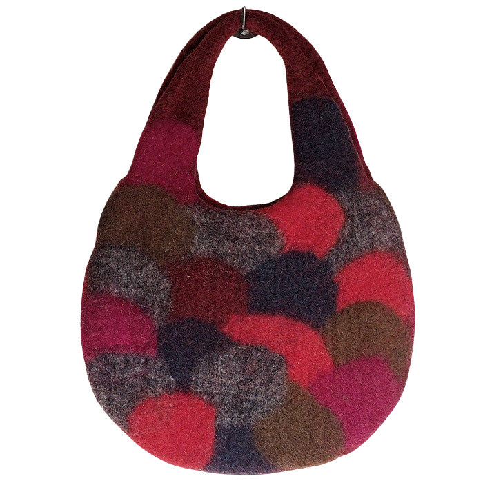 【3色】 ENA KUAM (エナクアム) ハンドメイド フェルトバッグ UROKO [20AKU013] ネパール ハンドメイド フェアトレード ブランド