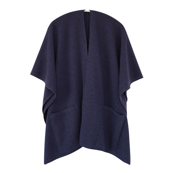 SAIFUKU(サイフク) mino(みの) tate-S 羽織るポンチョ 手を温めるポケットつき エアリーウール レディース [214-03-01] 新潟県 五泉市 五泉ニット ブランド