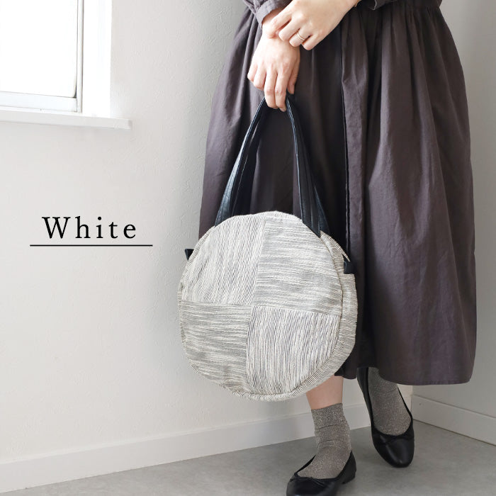 【2色】ENA KUAM (エナクアム) Bigラウンドバッグ トートバッグ [21AKU004] レディース メンズ