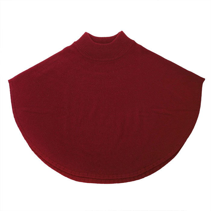mino maru Poncho Cape Wool 100% Ladies Hand Washable [223-02-10] Niigata Prefecture Gosen City Gosen Knit Brand