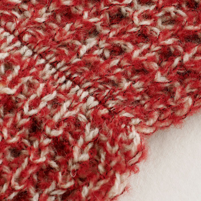 mino tsutsu snood wool puffy ridge knit [224-03-03] Women's Men's Knit Scarf Stole