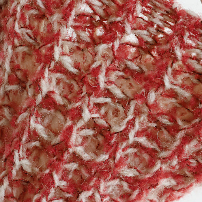 mino kote arm warmer wool puffy ridge knit [224-03-07] Women's hand warmer fingerless fingerless