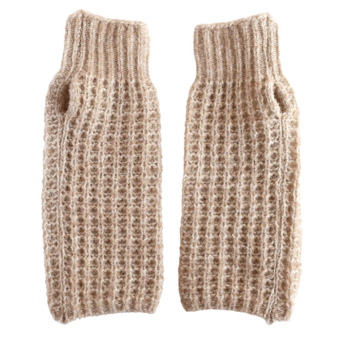 SAIFUKU(サイフク) mino(みの) kote アームウォーマー ウール ふくらみのある畦編み [224-03-07] レディース五泉ニット 新潟県 五泉市 ニット ブランド  ハンドウォーマー 指なし