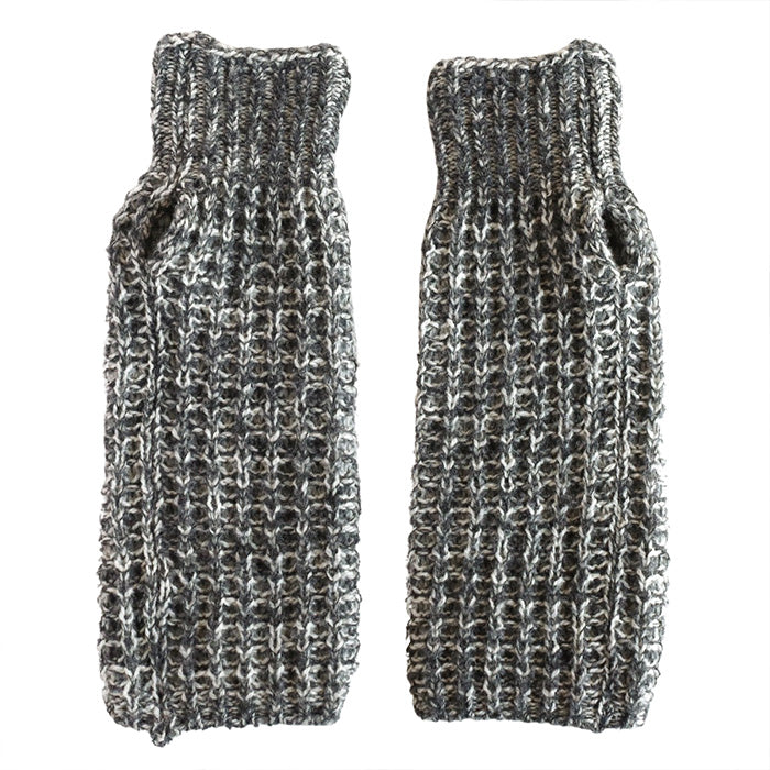 SAIFUKU(サイフク) mino(みの) kote アームウォーマー ウール ふくらみのある畦編み [224-03-07] レディース五泉ニット 新潟県 五泉市 ニット ブランド  ハンドウォーマー 指なし