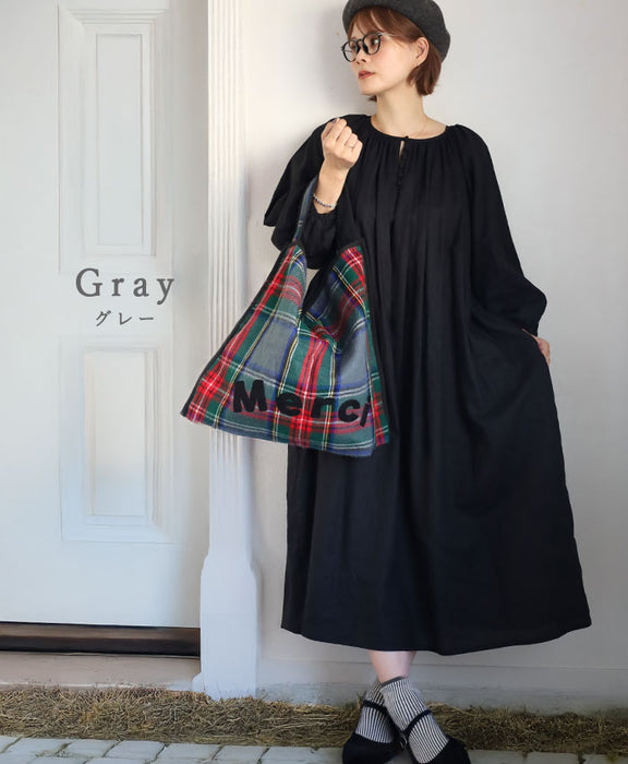 【3色】ENA KUAM (エナクアム)  メルシーチェックバッグ [24AKU002] ネパール ハンドメイド フェアトレード ブランド