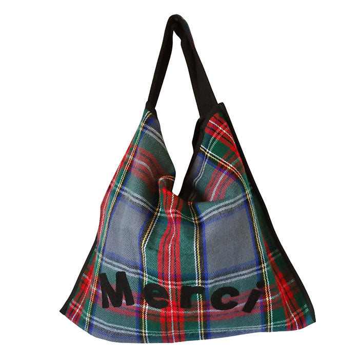 【3色】ENA KUAM (エナクアム)  メルシーチェックバッグ [24AKU002] ネパール ハンドメイド フェアトレード ブランド