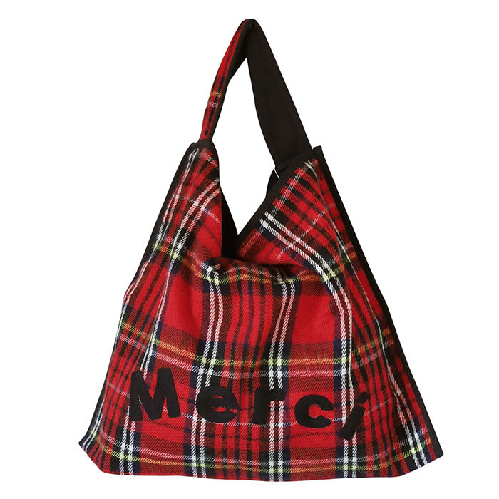 【3色】ENA KUAM (エナクアム)  メルシーチェックバッグ [24AKU002] ネパール ハンドメイド フェアトレード ブランド