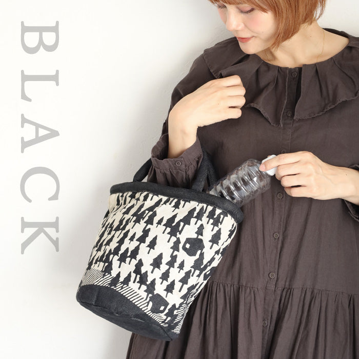 [2 colors] ENA KUAM Hand-dyed Denim Tree Bag [24AKU004] Nepal Handmade Fairtrade Brand