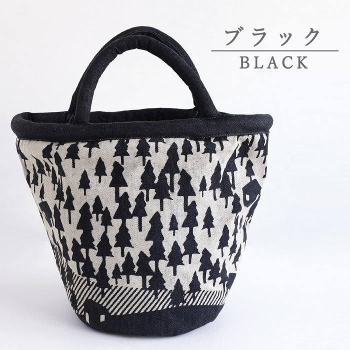 [2 colors] ENA KUAM Hand-dyed Denim Tree Bag [24AKU004] Nepal Handmade Fairtrade Brand