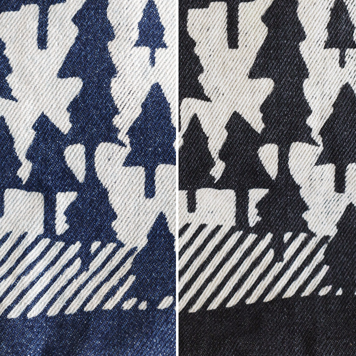 [2 colors] ENA KUAM Hand-dyed Denim Tree Bag [24AKU004] Nepal Handmade Fairtrade Brand