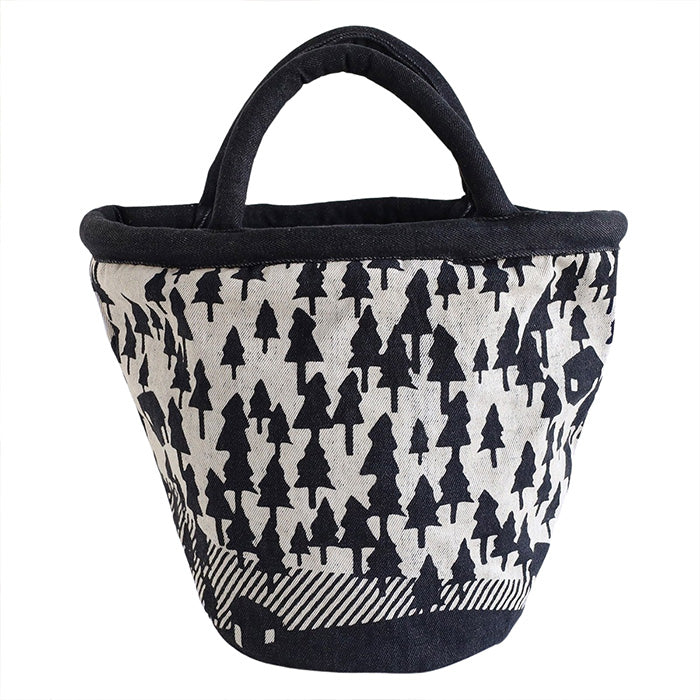 [2 colors] ENA KUAM Hand-dyed Denim Tree Bag [24AKU004] Nepal Handmade Fairtrade Brand