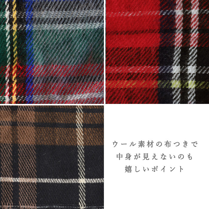 [3 colors] ENA KUAM felt bag, round pote two-tone [24AKU005] Nepal, handmade, fair trade brand 