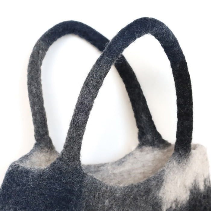 【2色】ENA KUAM (エナクアム) フェルト トート バッグ ミネラルミックス [24AKU008] ネパール ハンドメイド フェアトレード ブランド