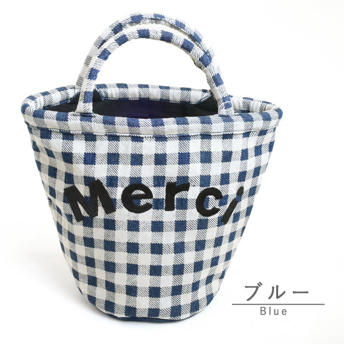 [2 colors] ENA KUAM hand-dyed denim Merci bag [24SKU001] Tote bag, handbag, handmade
