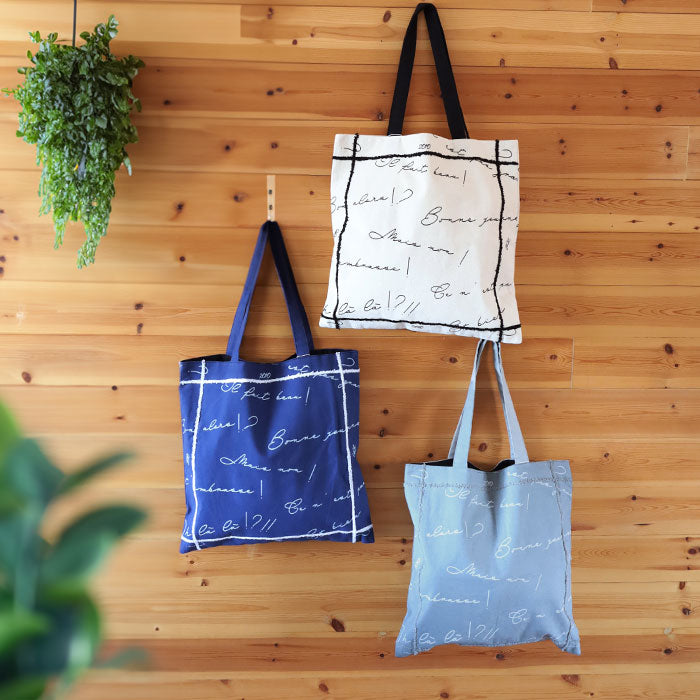 [2 colors] ENA KUAM Hand-dyed Expression Tote [24SKU004] Tote bag A4 Large Handmade 