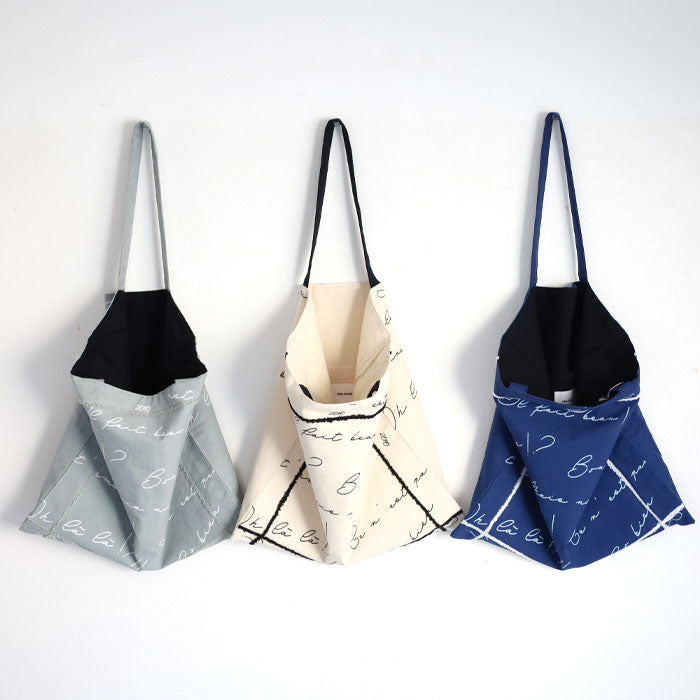 [2 colors] ENA KUAM Hand-dyed Expression Tote [24SKU004] Tote bag A4 Large Handmade 