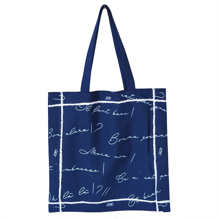 【2色】ENA KUAM (エナクアム) 手抜染プリント エクスプレッショントート [24SKU004] トートバッグ A4 大きめ ハンドメイド