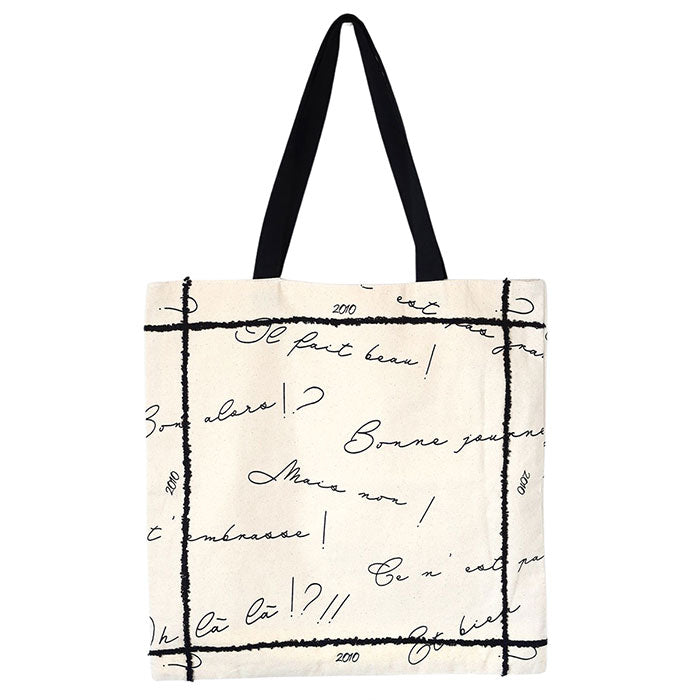 【2色】ENA KUAM (エナクアム) 手抜染プリント エクスプレッショントート [24SKU004] トートバッグ A4 大きめ ハンドメイド