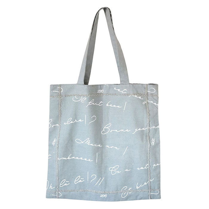 【2色】ENA KUAM (エナクアム) 手抜染プリント エクスプレッショントート [24SKU004] トートバッグ A4 大きめ ハンドメイド