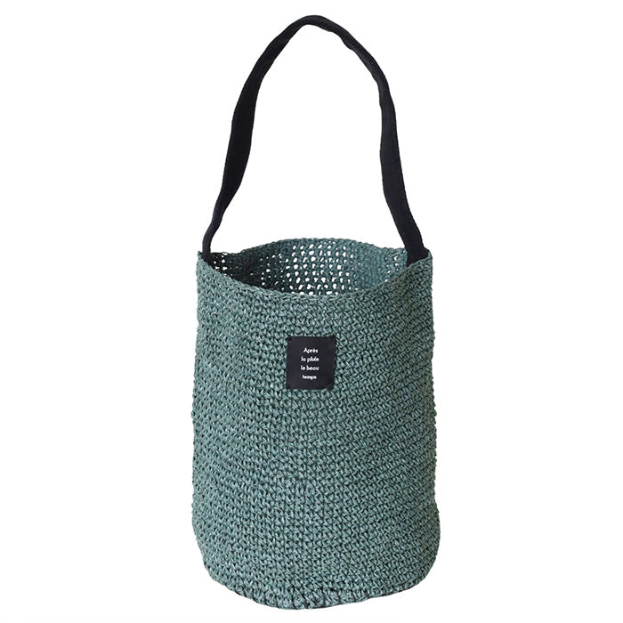[3 colors] ENA KUAM Paper Yarn Basket Bag Cylinder Bag [24SKU007] Women's Tote Handbag Shoulder Bag Handmade 