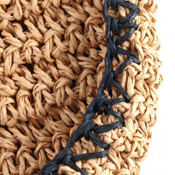 【3色】ENA KUAM (エナクアム) ペーパーヤーン かごバッグ mini ショルダー バッグ [24SKU008] レディース 夏 サコッシュ ポシェット 小さい カバン