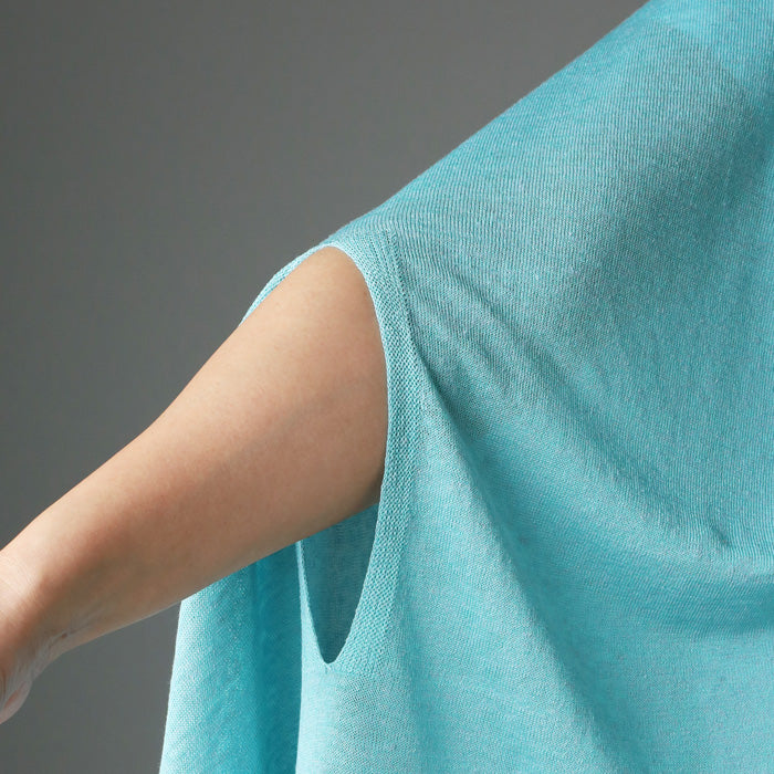 SAIFUKU mino nico stole poncho washable linen mountain ridges in the snow country of Niigata where the summer breeze blows through [252-01-05] Women's Gosen City, Niigata Prefecture Brand Shoulder strap 