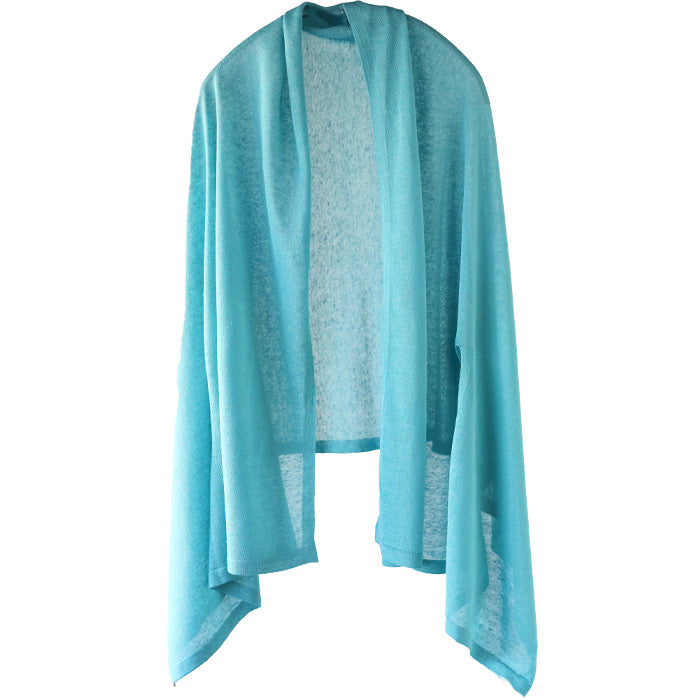 SAIFUKU mino nico stole poncho washable linen mountain ridges in the snow country of Niigata where the summer breeze blows through [252-01-05] Women's Gosen City, Niigata Prefecture Brand Shoulder strap 