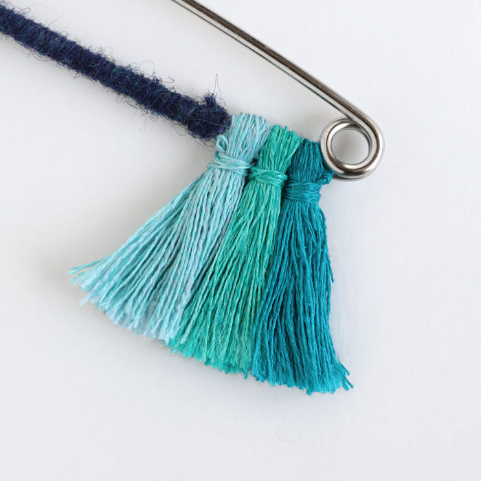 SAIFUKU mino hemp The mountain ridges blowing through the summer breeze of snow country Niigata Knit pin [252-02-09] Women's Men's Niigata Prefecture Gosen City Brand Anti-slip Stole Fastening