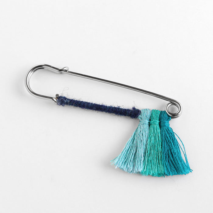 SAIFUKU mino hemp The mountain ridges blowing through the summer breeze of snow country Niigata Knit pin [252-02-09] Women's Men's Niigata Prefecture Gosen City Brand Anti-slip Stole Fastening