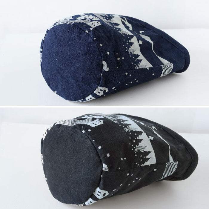 ENA KUAM Snow Mountain Denim Hand-Dyed Bag (25AKU203) - Handmade in Nepal, Fair Trade Brand (2 Colors) 