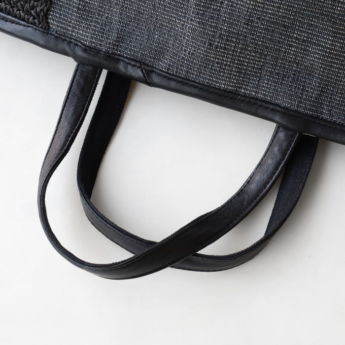 [2 colors] ENA KUAM Slab Side Openwork Tote Bag for Women [25SPKU383] Nepal Handmade Fair Trade 