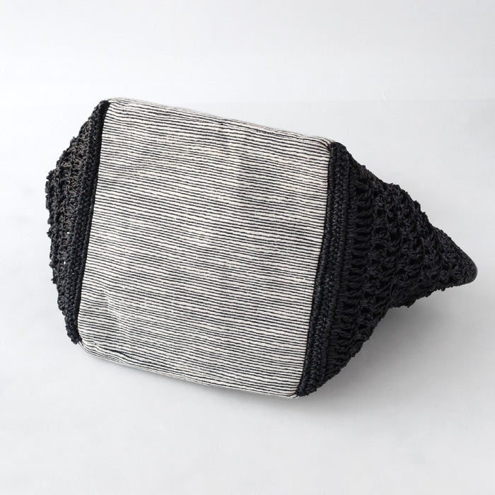 [2 colors] ENA KUAM Slab Side Openwork Tote Bag for Women [25SPKU383] Nepal Handmade Fair Trade 