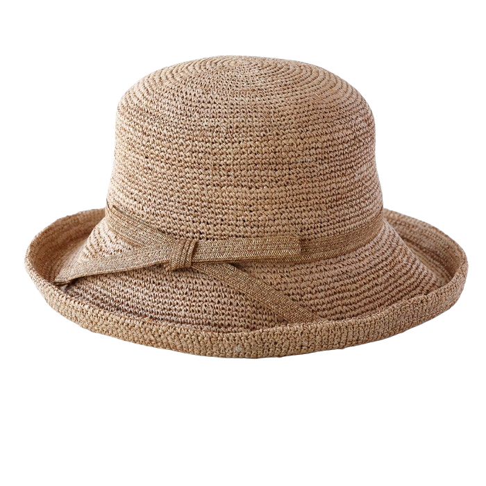 2色】岡本帽子(おかもとぼうし)ラフィア ソフトカギ編み 2色】岡本帽子(おかもとぼうし)ラフィア ソフトカギ編み