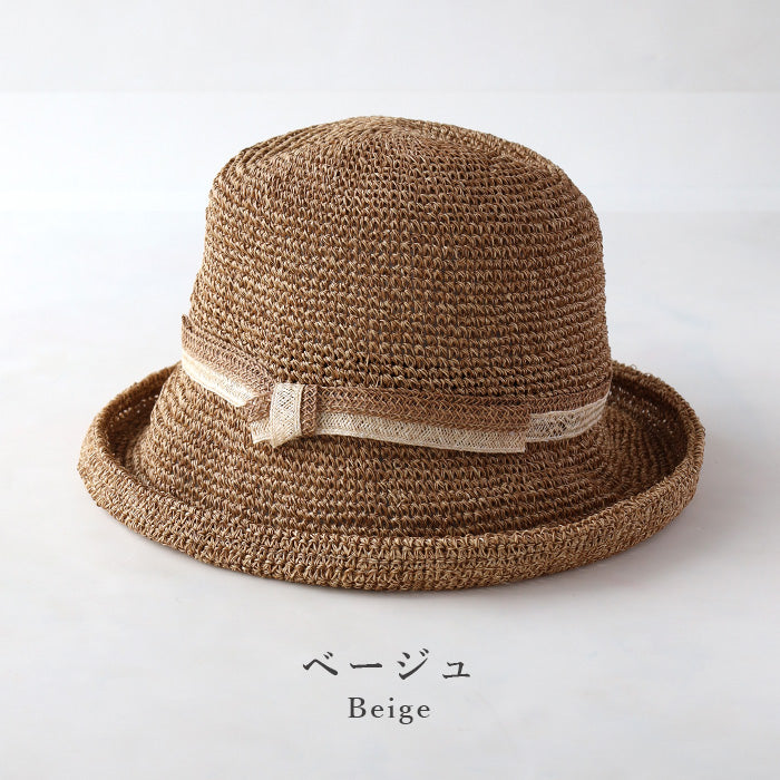 Okamoto Hats (Okamoto Hats) Cedar and Cypress Thinned Wood Crochet Hats for Women [25SS-012] Hat Factory Brand, Shirahama Town, Wakayama Prefecture