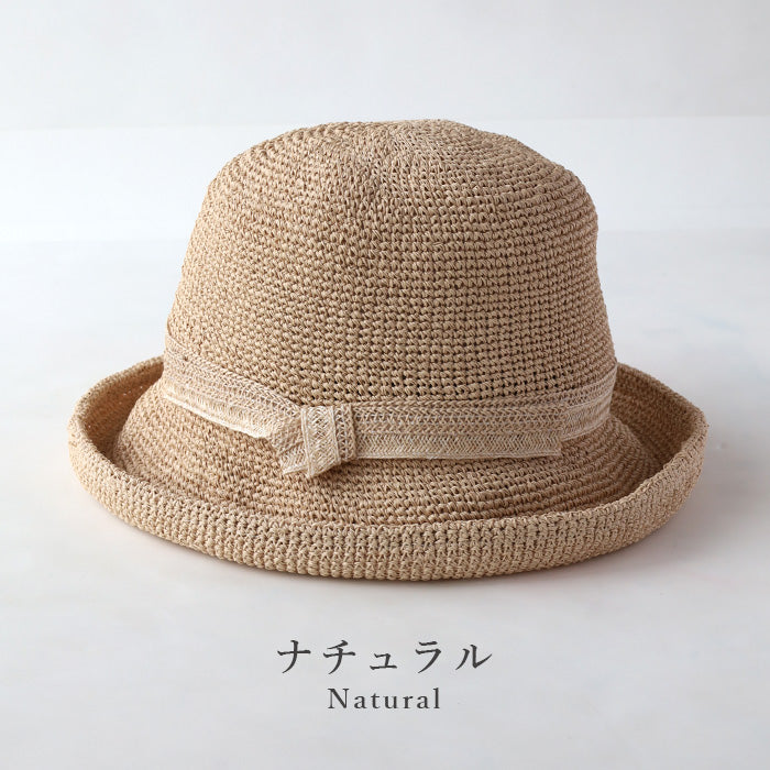 Okamoto Hats (Okamoto Hats) Cedar and Cypress Thinned Wood Crochet Hats for Women [25SS-012] Hat Factory Brand, Shirahama Town, Wakayama Prefecture