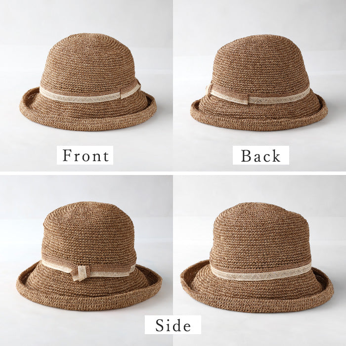 Okamoto Hats (Okamoto Hats) Cedar and Cypress Thinned Wood Crochet Hats for Women [25SS-012] Hat Factory Brand, Shirahama Town, Wakayama Prefecture