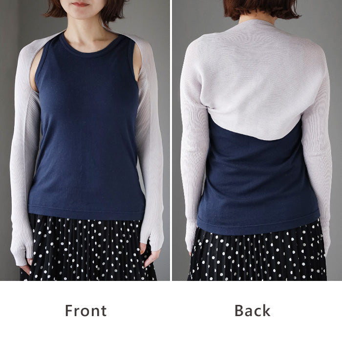 SAIFUKU 226 (Tsutsumu) UV Protection Bolero Arm Cover for Women [KT-03-24001-00] Gosen City, Niigata Prefecture Knit Brand