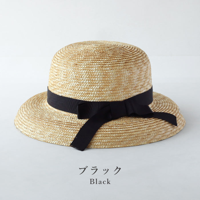 2色からお選びいただきます】岡本帽子(おかもとぼうし) 麦わら ミニ