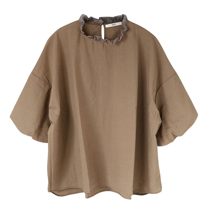 NARU FACTORY (Naru Factory) 60 Fluffy Lawn Rijeka Blouse, Women's, Free Size [629915BE] Minamide Meriyasu Tops, Factory Brand 
