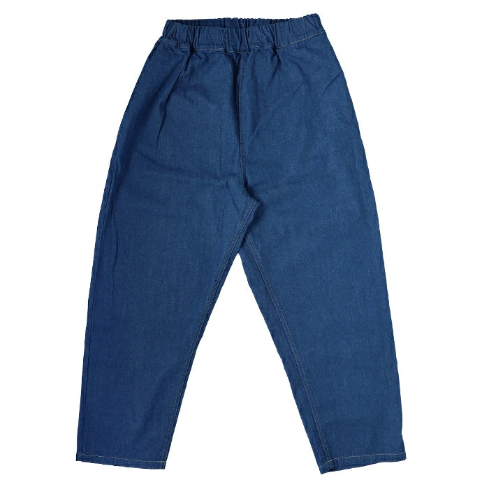 [4 colors] NARU FACTORY 8oz Uneven Denim Cozy Pants 100% Cotton Women's [637120] Minamide Meriyasu Bottoms Factory Brand