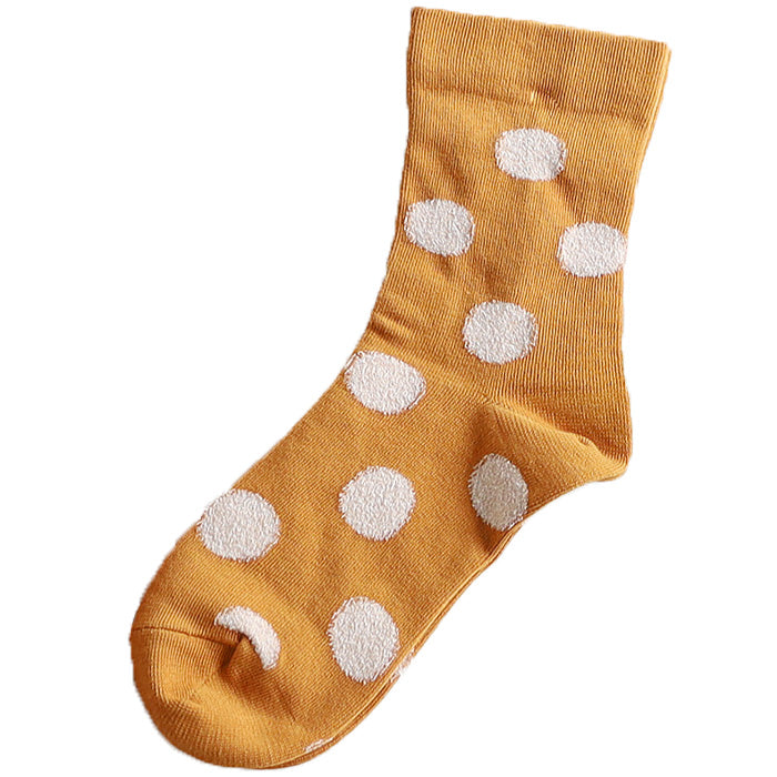 [5 colors] NARU FACTORY Combed Cotton Dot Socks for Women [646500] Minamide Meriyasu Socks Factory Brand