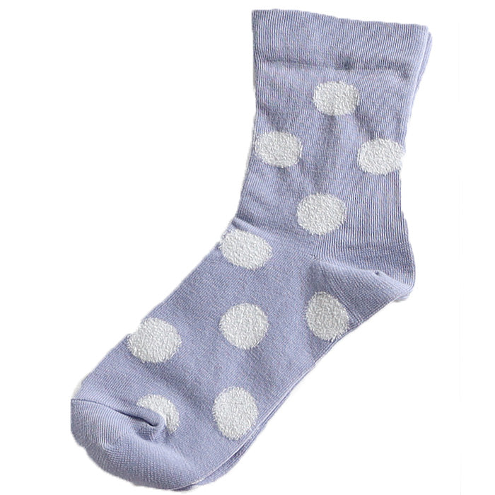 [5 colors] NARU FACTORY Combed Cotton Dot Socks for Women [646500] Minamide Meriyasu Socks Factory Brand