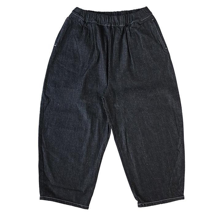 NARU FACTORY 8oz Slub denim Egg Pants, 100% Cotton, Women's [647125] Minamide Meriyasu Bottoms Factory Brand 