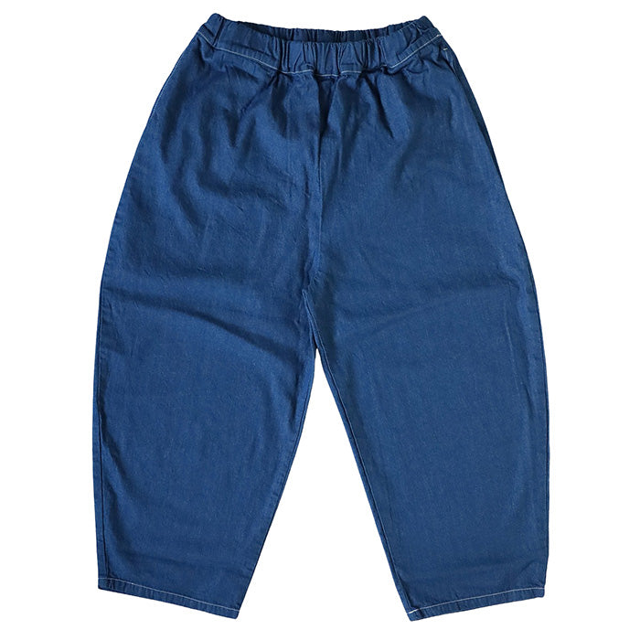 NARU FACTORY(ナル ファクトリー) 8oz ムラデニム エッグパンツ コットン100% レディース [647125] 南出メリヤス ボトムス ファクトリーブランド