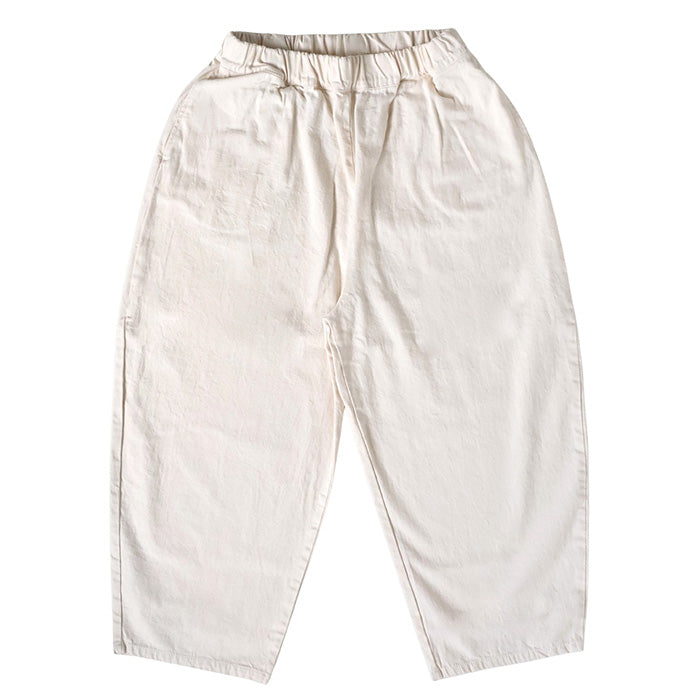 NARU FACTORY 8oz Slub denim Egg Pants, 100% Cotton, Women's [647125] Minamide Meriyasu Bottoms Factory Brand 