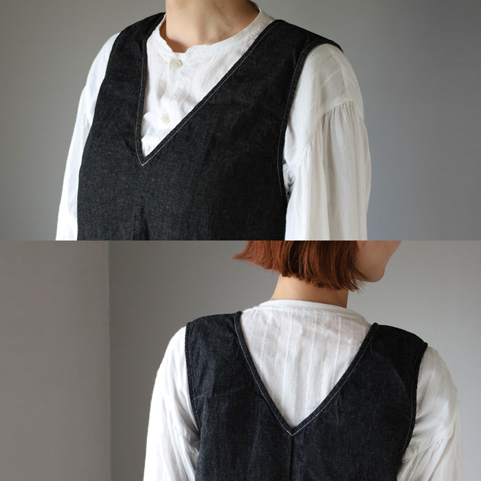 NARU FACTORY(ナル ファクトリー) 8oz ムラデニム ジャンパースカート コットン100% レディース [649805] 南出メリヤス ワンピース ファクトリーブランド