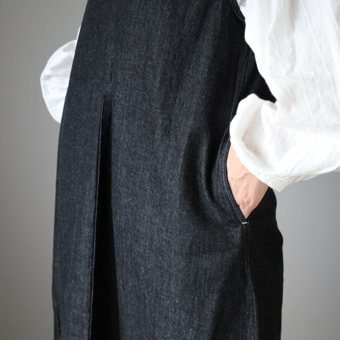 NARU FACTORY(ナル ファクトリー) 8oz ムラデニム ジャンパースカート コットン100% レディース [649805] 南出メリヤス ワンピース ファクトリーブランド