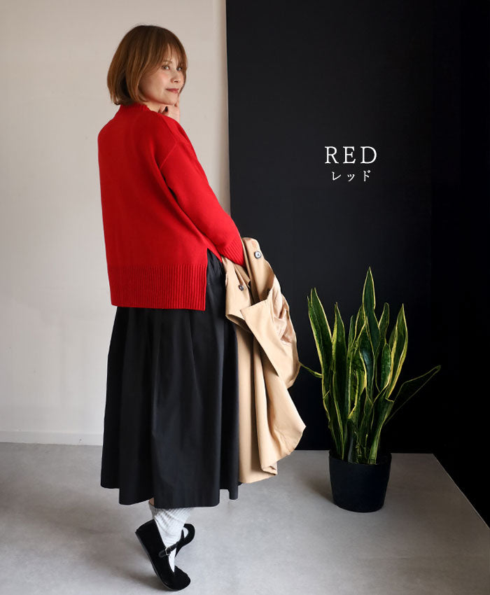 NARU FACTORY Tasmanian Lamb Komodo Knit Women's One Size Fits All [650600] Minamide Meriyasu Sweater Factory Brand 